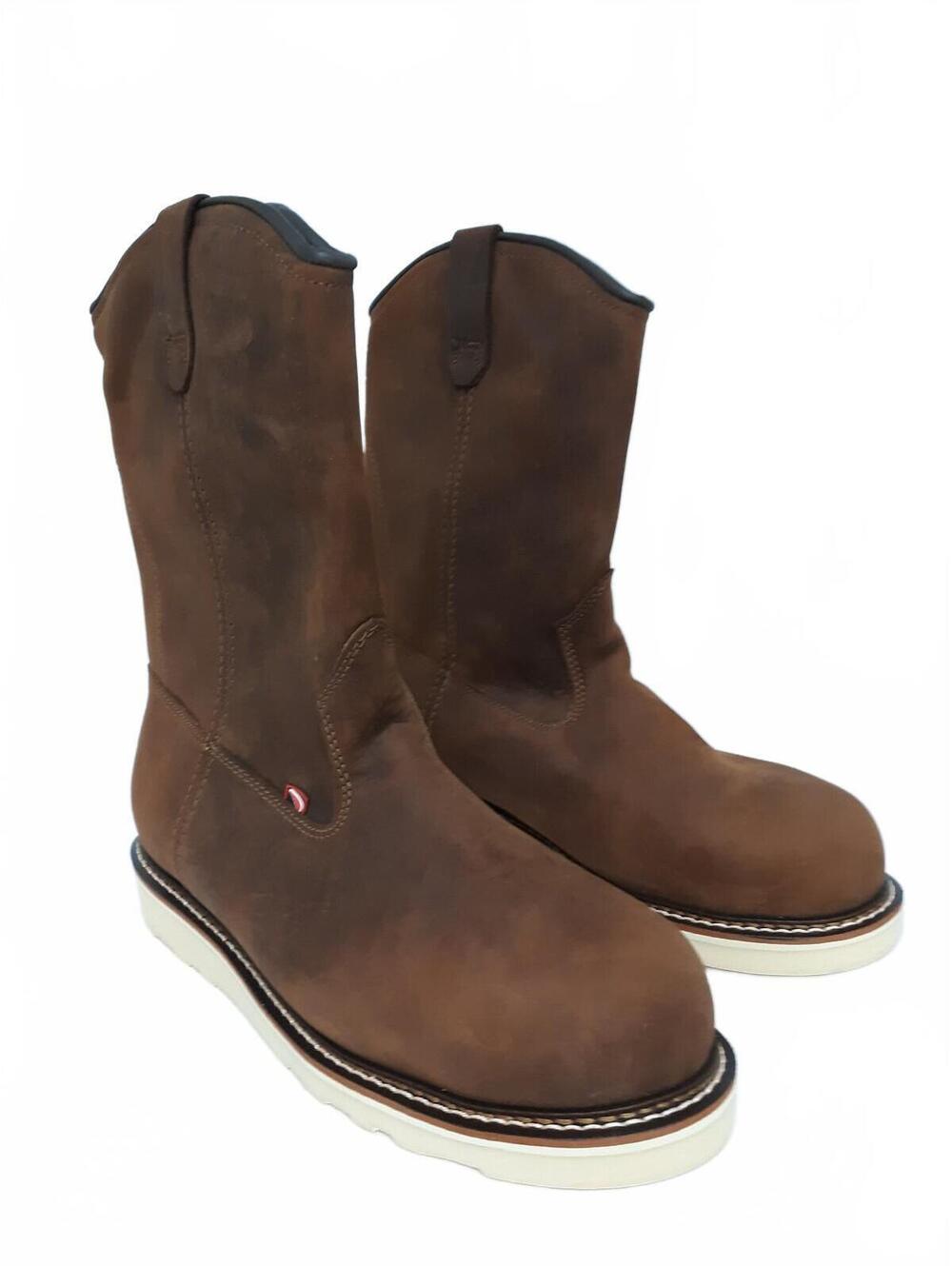 Red Wing DynaForce 22272 Men Work Boots Size 9.5 EE Steel Toe Wedge Sole Pull On